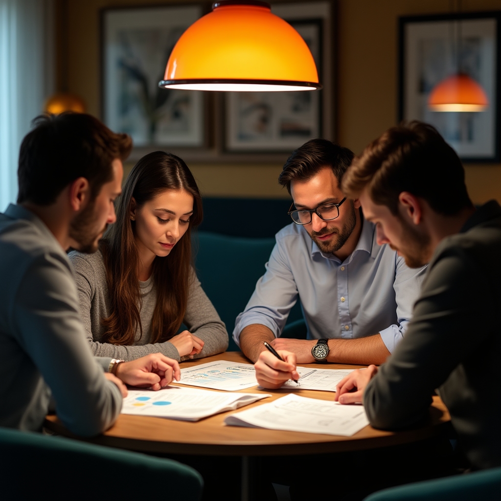 Групповое обсуждение на семинаре по финансовой грамотности