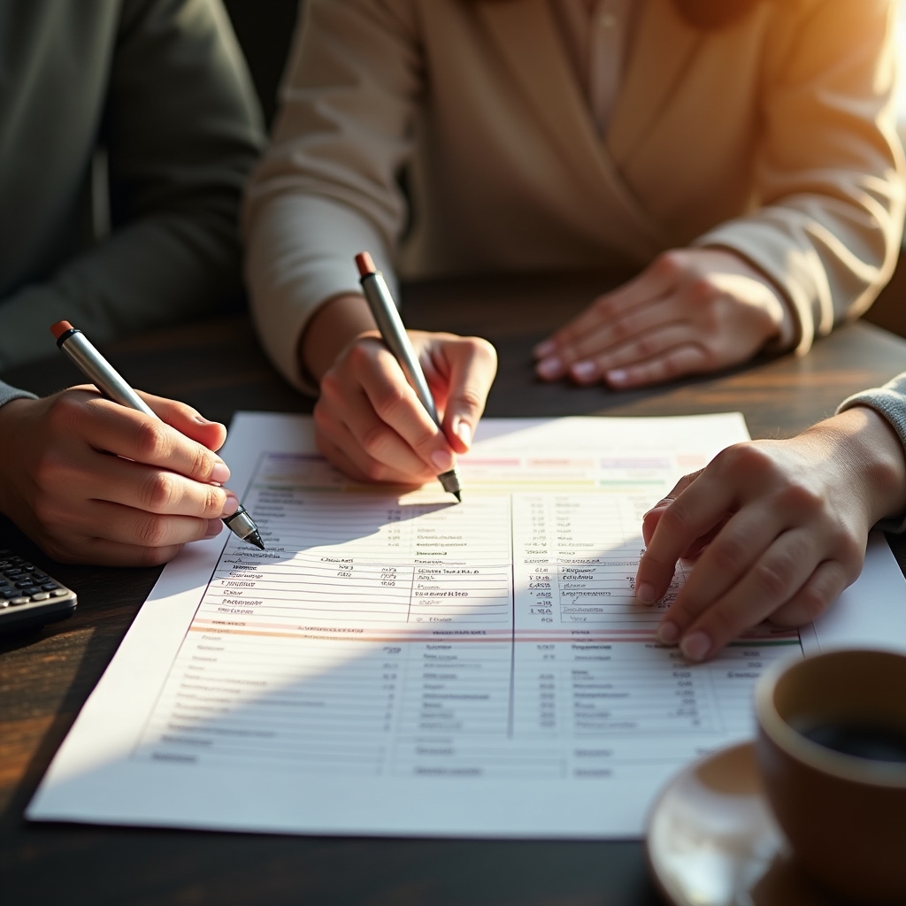 Практическое упражнение на занятии по финансовому планированию